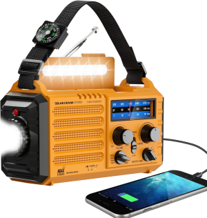 Emergency Radio with NOAA Weather Alert– 5000mAh Solar